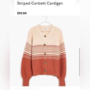 Madewell striped Cornell cardigan